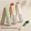 New Double Sided Stainless Steel Foot File Remover For Dead Skin 2 in 1 Toe Gap Cleaning Brush Foot Care Tools Foot Grinder Rasp