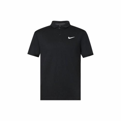 

Мужская черная повседневная спортивная футболка-поло с коротким рукавом Nike для тенниса S чёрный