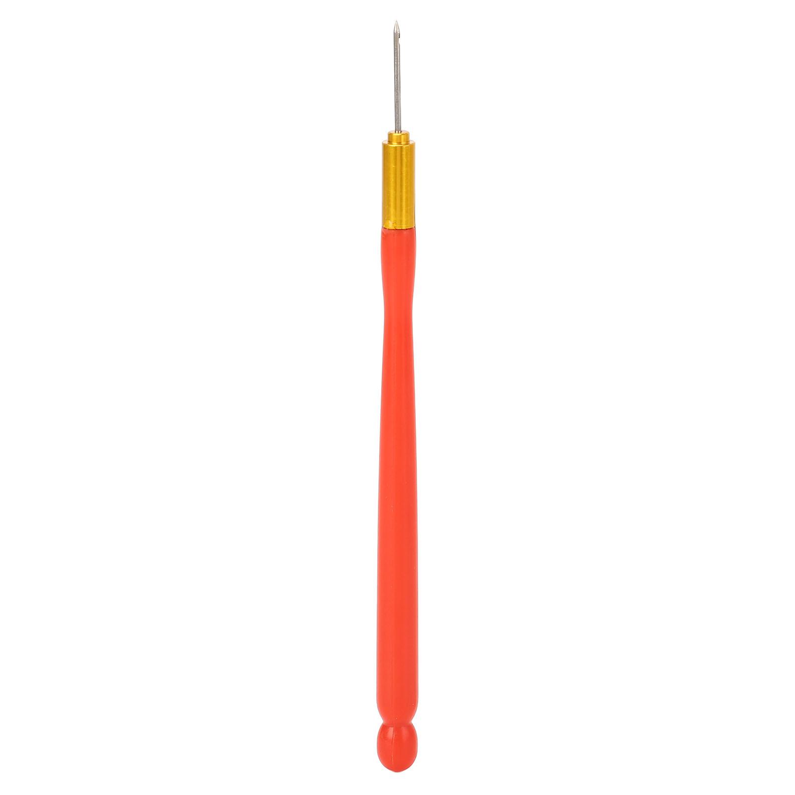 Embroidery Crochet Hook Plastic Handle Multifunctional Crochet Embroidery Beading Tool