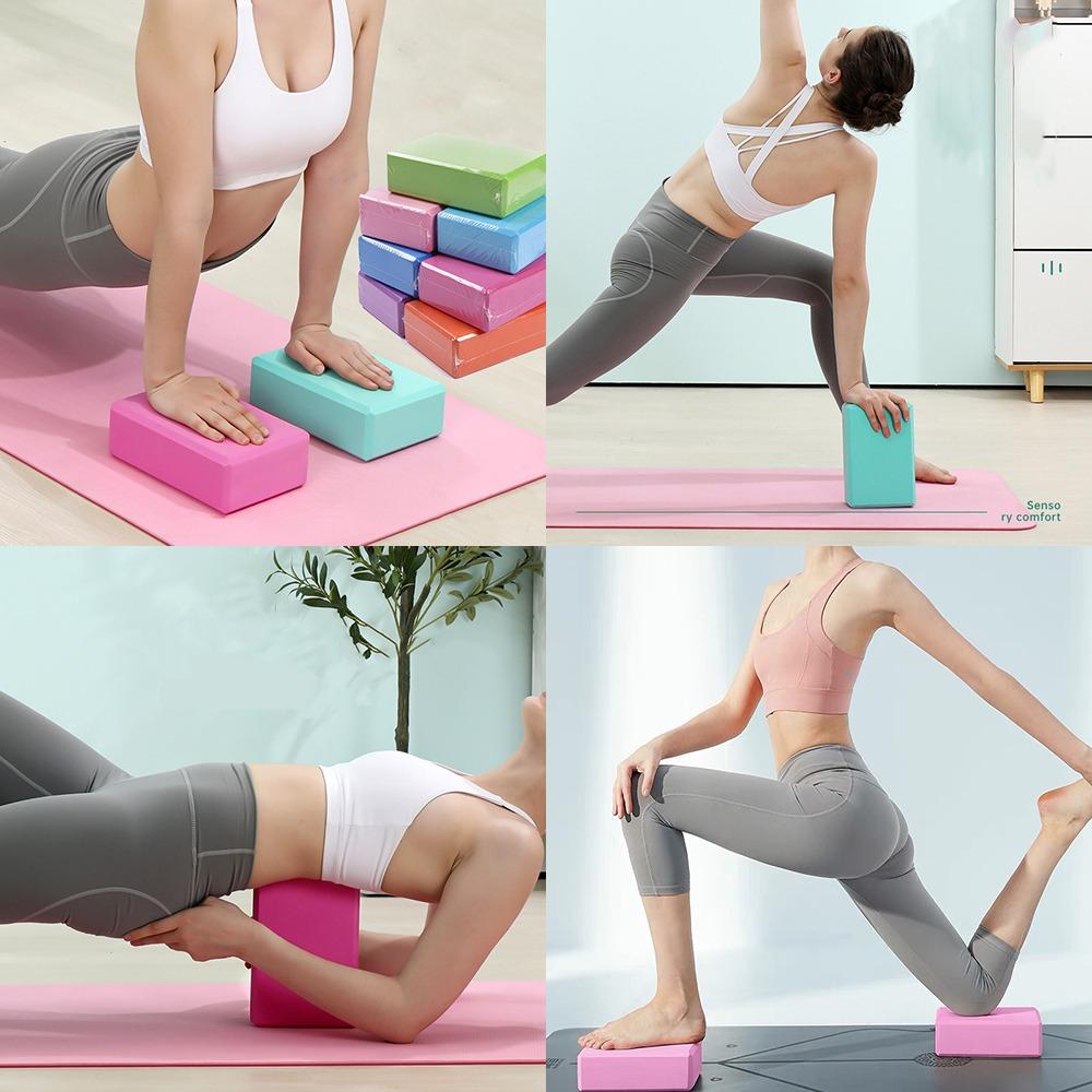 Barevné jógové bloky Protiskluzové pilates cihly Nová posilovací pěnová cihla Sportovní potřeby
