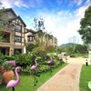 New 3 Pcs/set Waterproof LED Solar Lawn Lighting Flamingo Pattern White Light for Outdoor Garden
