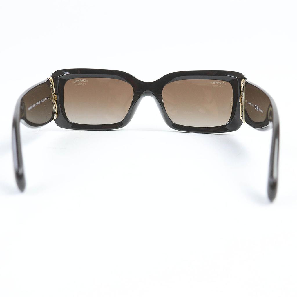 Excellent CHANEL Sunglasses Rectangle Shape Current Product COCO Mark Women 5534 Used