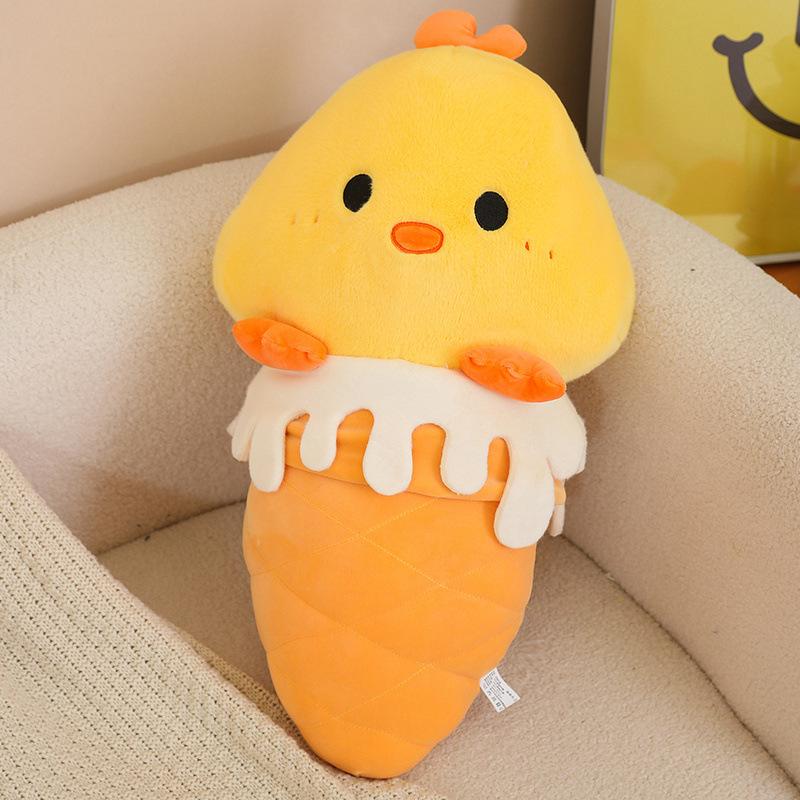 Ice Animal Cream Plush Toy Doll Pillow Sheep Pig Chicken Capybara Children Gift