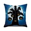 Halloween colorful pumpkin devil Digital printing short plush pillow covers for car sofa office cushion cover home goods