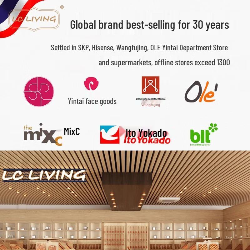 LC LIVING Acacia Wood Multifunctional Serving Board