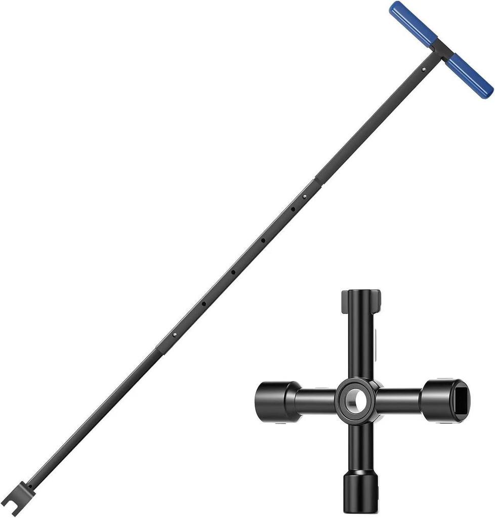 Multi-functional T-Handle Water Meter Wrench
