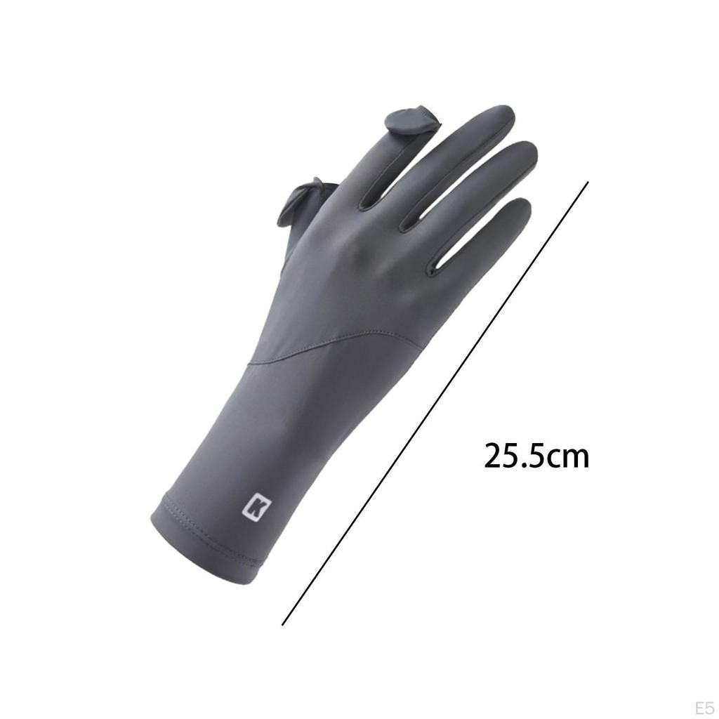 Sun Protection Gloves for Women Driving Touchscreen Non Slip Full Finger