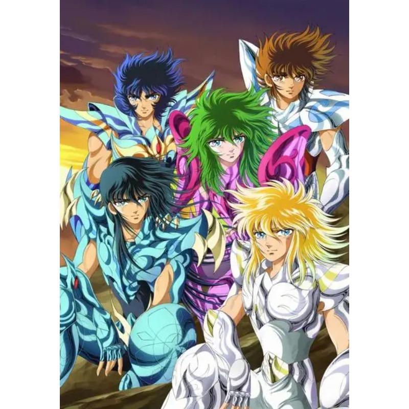 Klassische Anime Saint Seiya Poster Drucke Japan Cartoon Jungfrau Goldener Ritter Leinwandbild Wandkunst Bild Wohnzimmer Heimdekoration