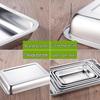 304 Stainless Steel Rectangular Flat Tray