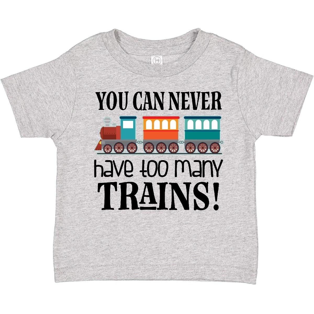 Inktastic Toy Train Never Have Too Many Trains Toddler kids boys T-Shirt Apparel Idea Kid 130