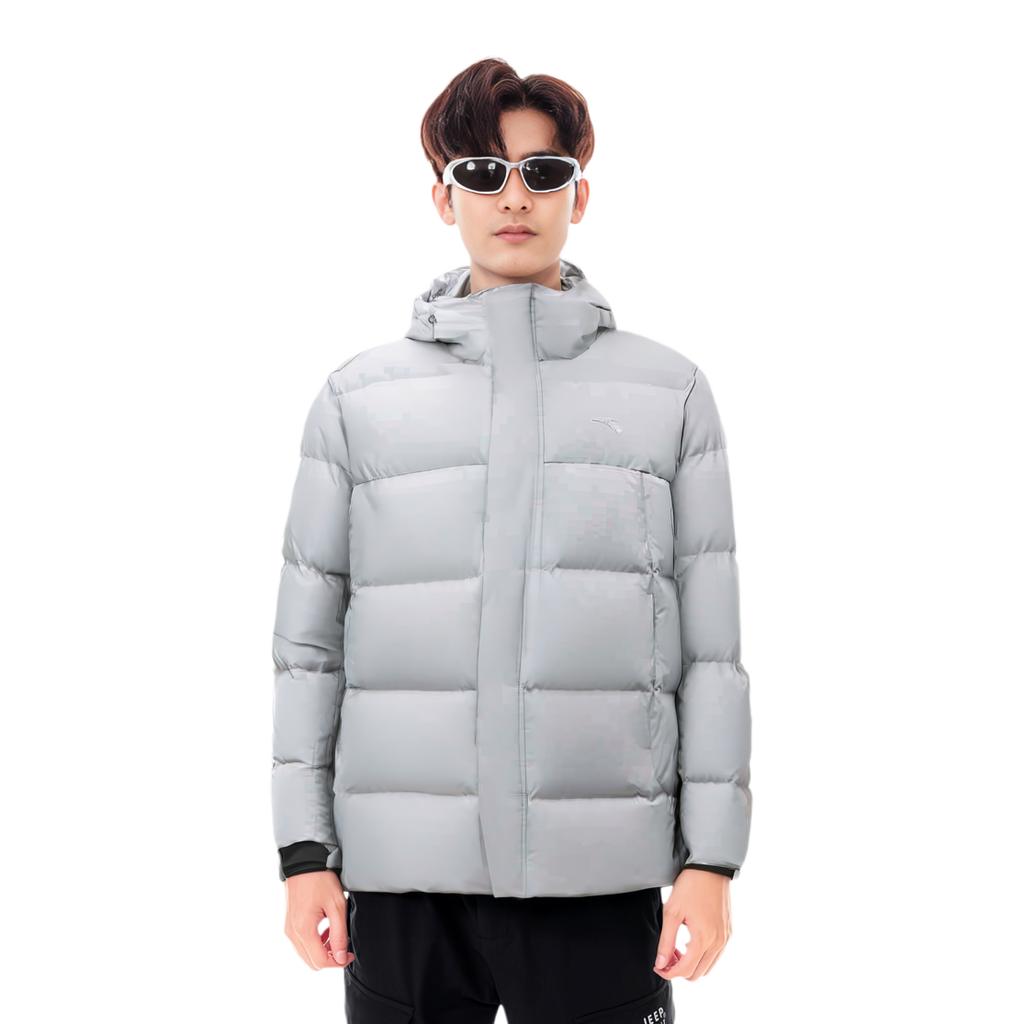 Anta Sports Life Collection Down Jacket Men's Gray Silver 452440206-1