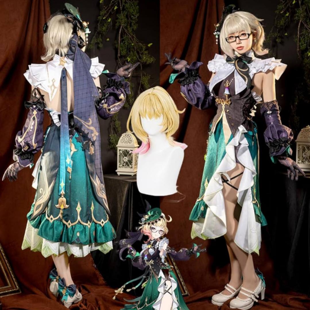 

Костюм Mixer Cos Genshin Impact Amelia Косплей Игровой Анимационный Ролевой Костюм Полный Комплект S