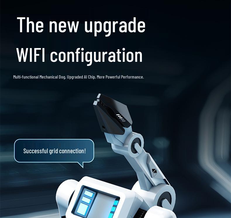 Smart AI Robot Dog with Voice Dialogue, Remote Control, Call Function, Item Pickup & Cannonball Shooter