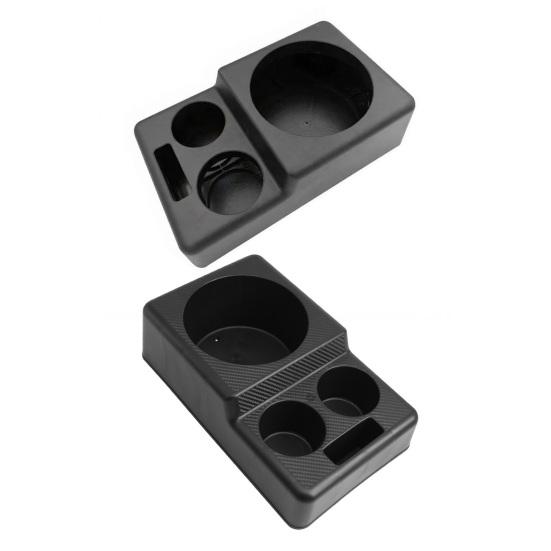 Large Car Cup Holder Tray with Non-Slip Base Universal Truck Boat Water Bottle Organizer Extended Console Universal Sofa Storage Box for Phone Snacks