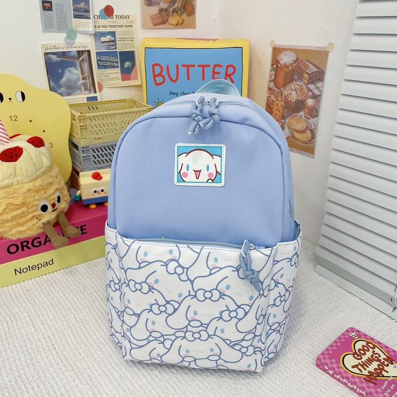 Kindergarten Primary School Students Schoolbag Cartoon Cute Foreign Contrast Color Children'S Backpack Printed Children'S Bag