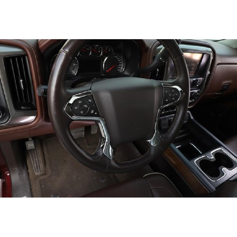 Chrome Steering Wheel Trim Cover for 2014-2018 Chevrolet Silverado GMC/SIERRA