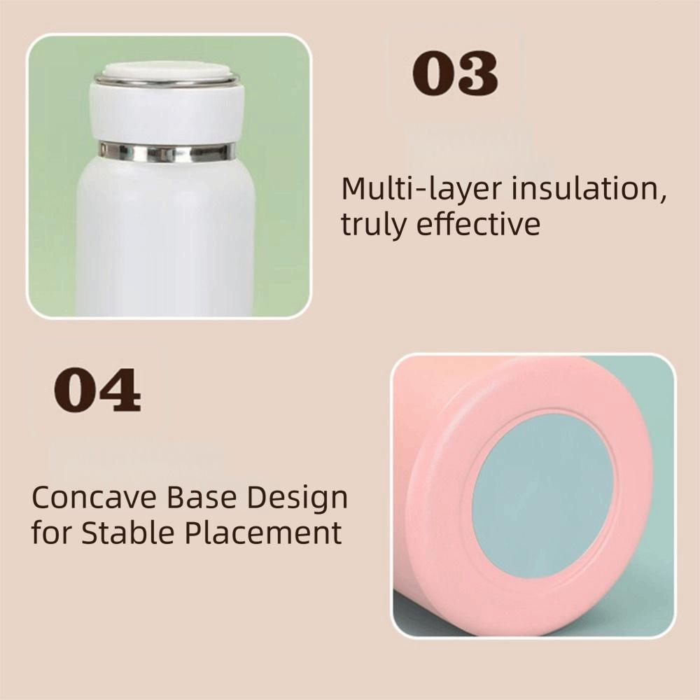 Wide Mouth Sport Thermos Cup 600ML Vacuum Flask Reusable Insulated Water Bottle  Outdoor Activities