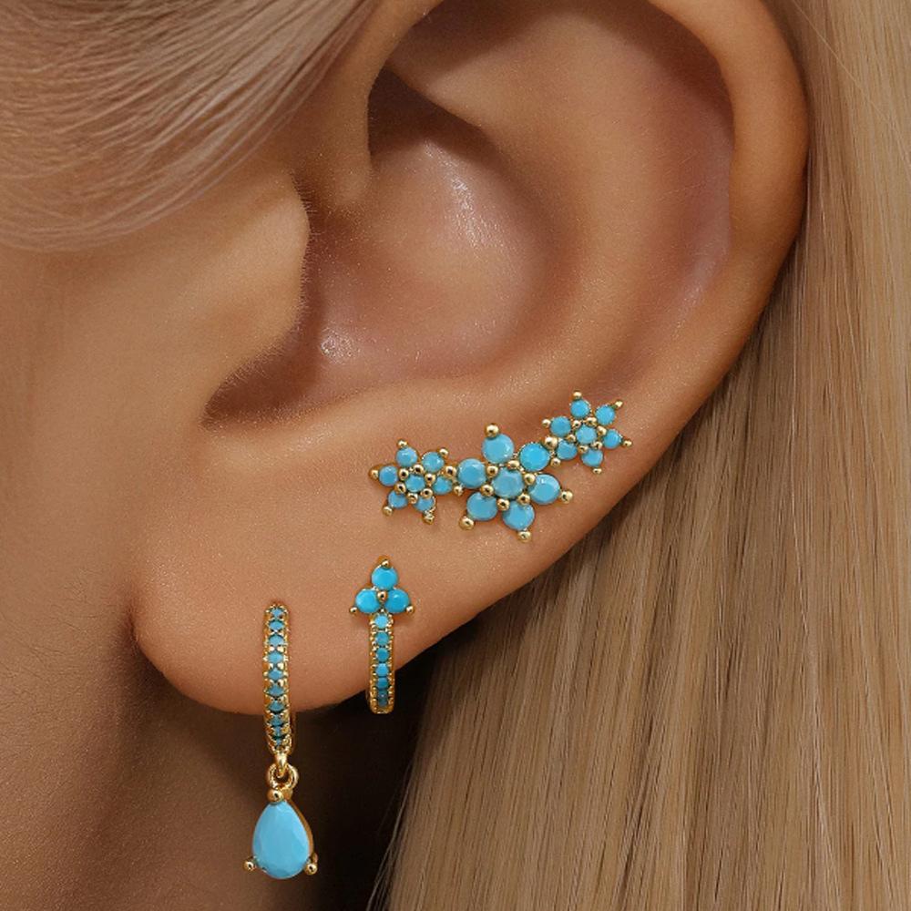 Eleganti Orecchini Pendenti a Forma di Fiore a Goccia, Un Lussuoso Regalo per Donne, Adatti per l'Uso Quotidiano o Feste, Accessori per le Feste