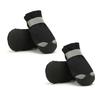 4pcs Lightweight Dogs Shoes with Reflective Striped Dogs Comfortable Dogs Daily Walking Booties Lightweight Cats Shoes