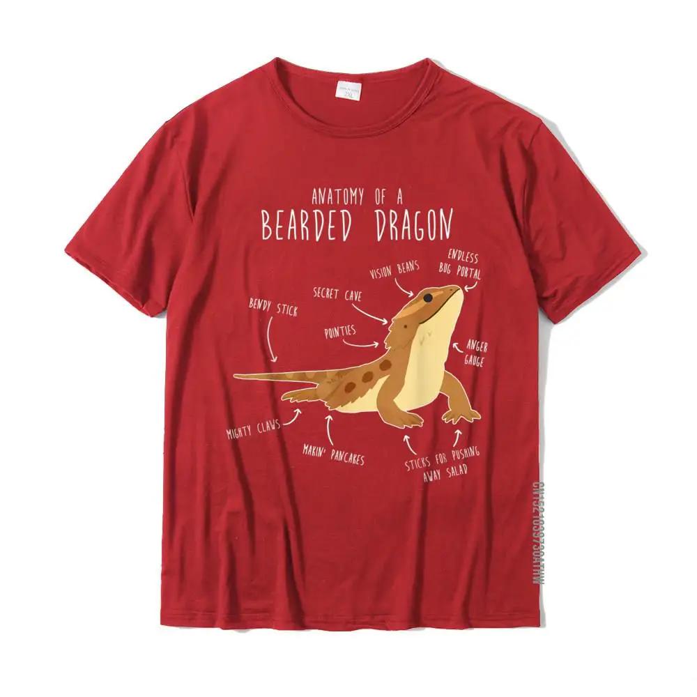 Anatomy Of A Bearded Dragon Funny Pet Reptile Lover T-Shirt Fashionable Young Tshirts Cotton Tops T Shirt Normal