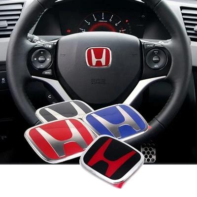 Car Steering Wheel Emblem Badge Sticker for Jazz Fit Accord Civic CRV Odyssey City Jade Insight Elysion CRZ Accessories