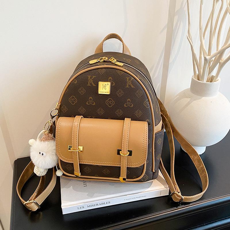 

Модный контрастный рюкзак женский новый высококлассный повседневный рюкзак большой вместимости в стиле колледжа