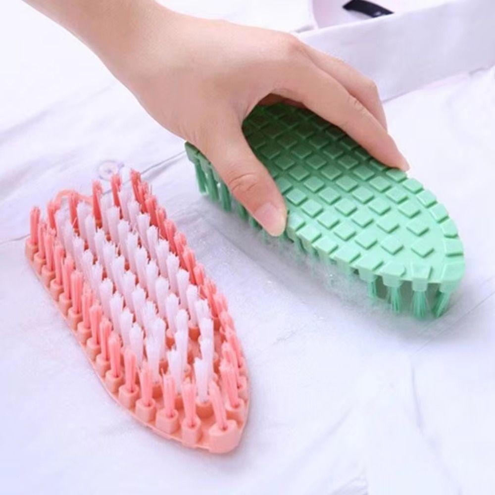 Plastic Soft Bristle Brush Bendable Corner Cleaning Flexible Cleaning Brush Multi-functional Hanging Tile Scrubbing Tool