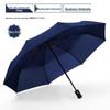 Extra-Large Automatic Black Men's Sunshade & Rain Umbrella - Sturdy, Foldable, Customizable with Thickened Design