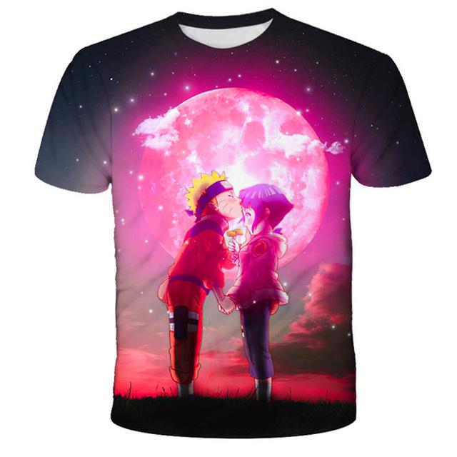 Pojkar Flickor Naruto T-shirts Tecknad T-shirts Barn T-shirts Toppar Kortärmade Sakura Kläder för sommar Barn Japan Anime T-shirts