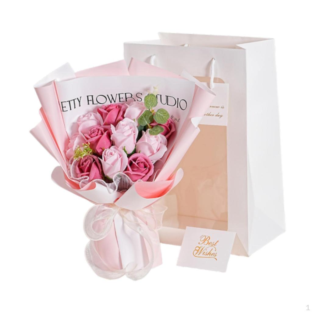 Konservierte Rosen Künstliche Tischdekorationen Romantische Seifenblumen für Valentinstag Zeremonie