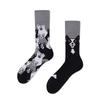 Couple's Cartoon Animal Asymmetrical Cotton Socks - Fun & Trendy Style
