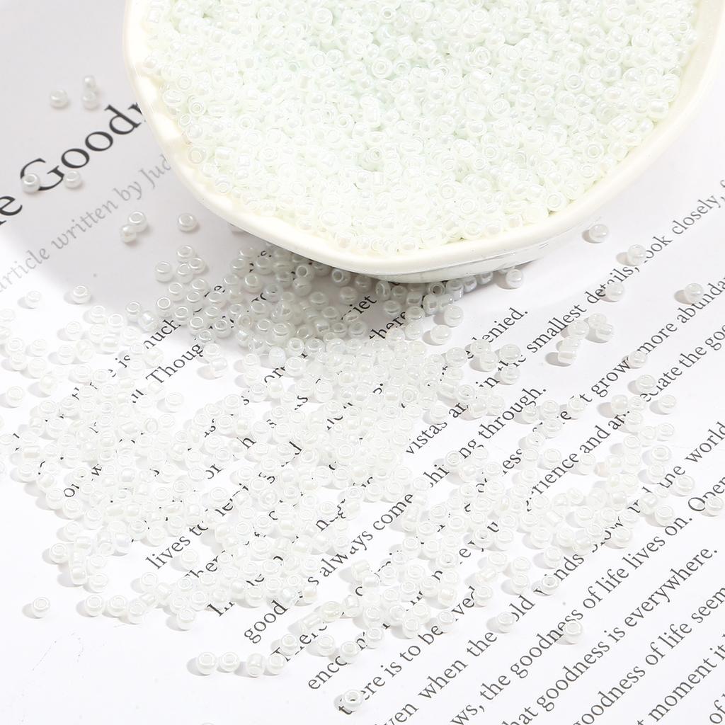 450G Glass Seed Beads Cream Color Charm For Jewelry Making Accessories DIY Bracelet Necklace