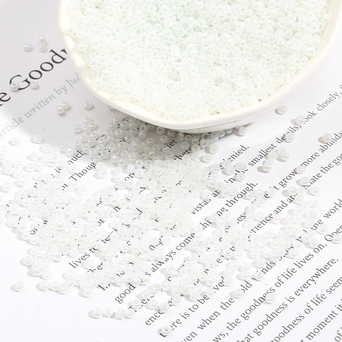 

450 г стеклянные бусины кремового цвета для изготовления ювелирных изделий, аксессуаров, браслетов и ожерелий 3mm 15000pcs белый