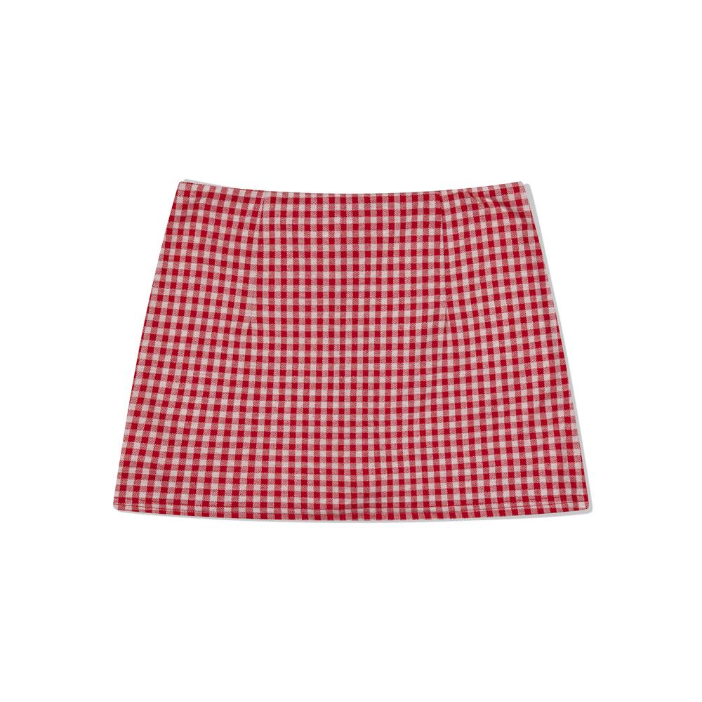 MOAA Bubbly Gingham Skort (Red)