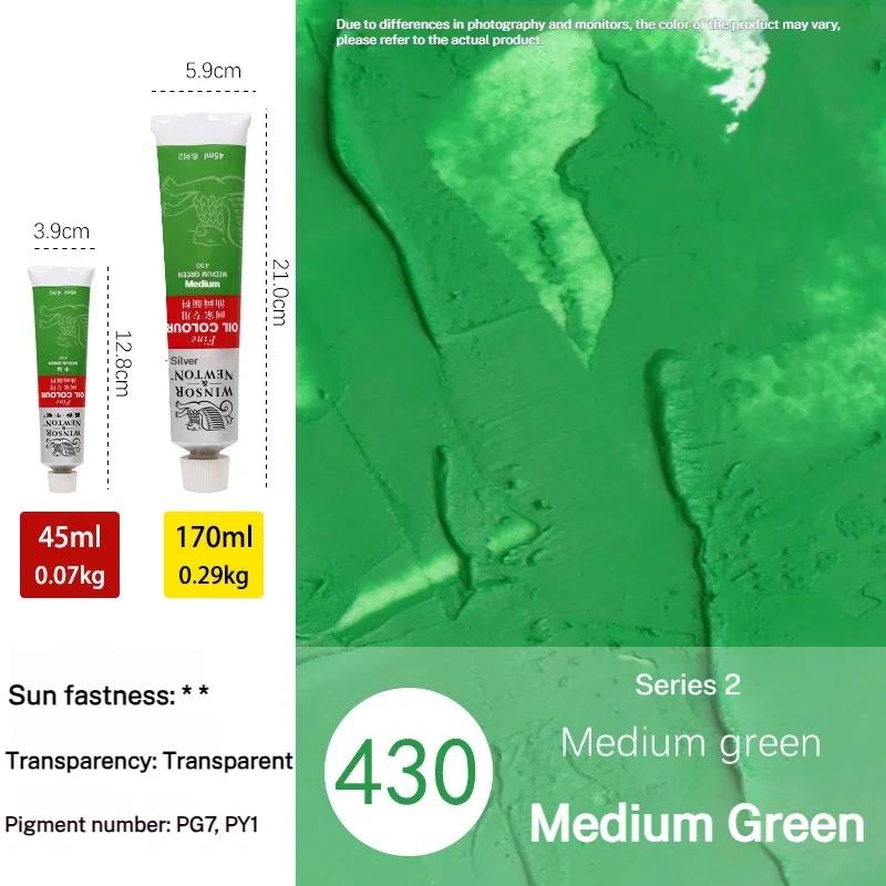 170ml Large Tubes Oil Paint Non-Toxic Excellent Tinting Strength Winsor & Newton Oil Painting Pigments for DIY Art Supplies