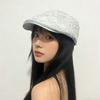 Spring new Korean retro lace pattern embroidery forward hat big head showing face small beret