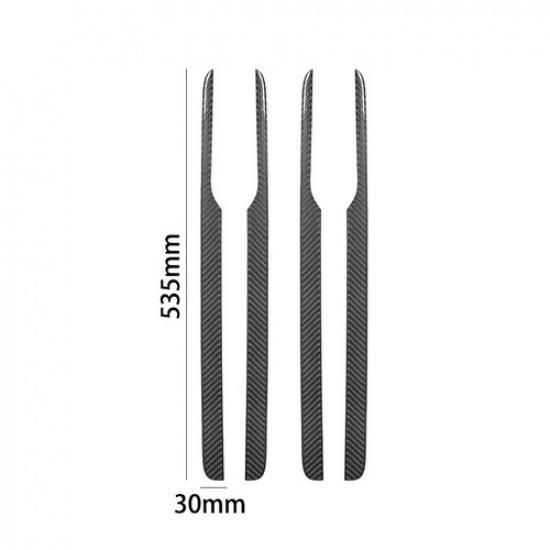 4Pcs For RAM 1500 2013-2018 Carbon Fiber Interior Door Panel Cover Trim