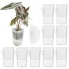 10pcs Self Watering Planter Mini 2-inch Self-priming Flower Pots With Drainage Holes Dry& Wet Separation Bottom Watering Pots