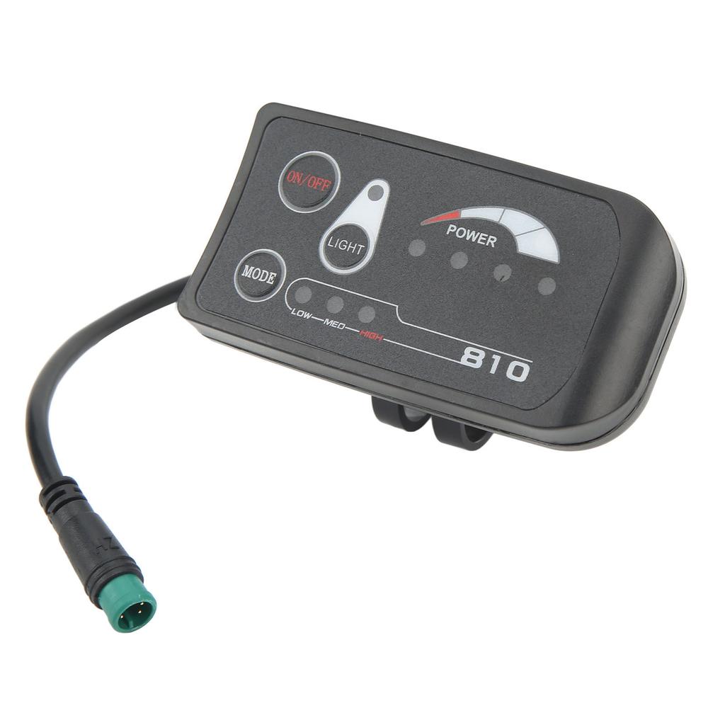 Electric Bike LED Display Meter Electric Scooter LED Display Panel with 8102 Waterproof 5P Connector 48V