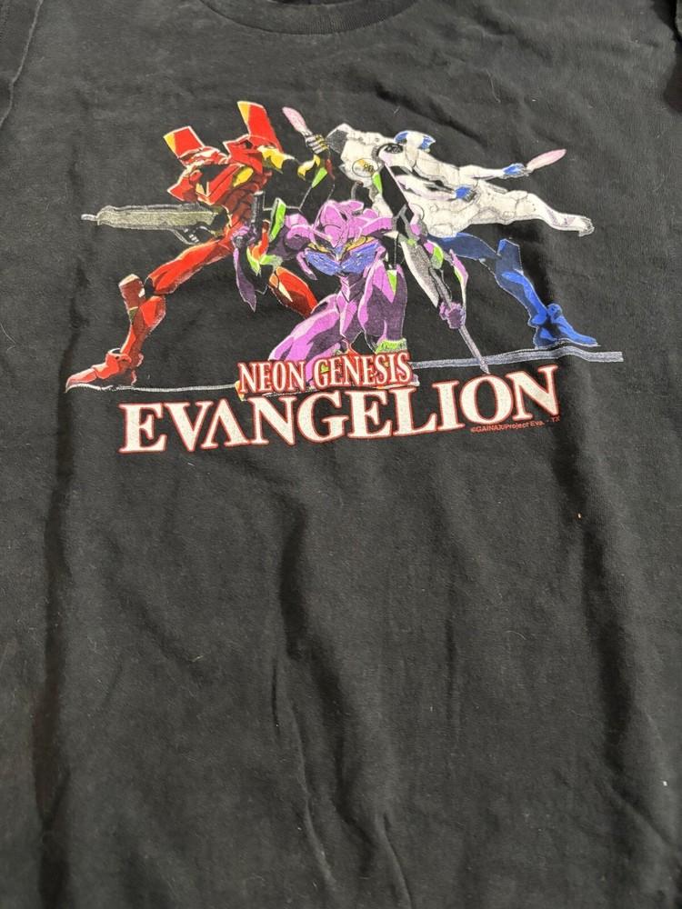 Винтажная футболка Neon Genesis Evangelion, репринт, унисекс, AN53341, унисекс футболка M