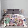 Lucky Star Anime Lucky Star Anime Blanket Soft Warm Flannel Throw Blanket Bedspread for Bed Living Room Picnic Travel Home Couch