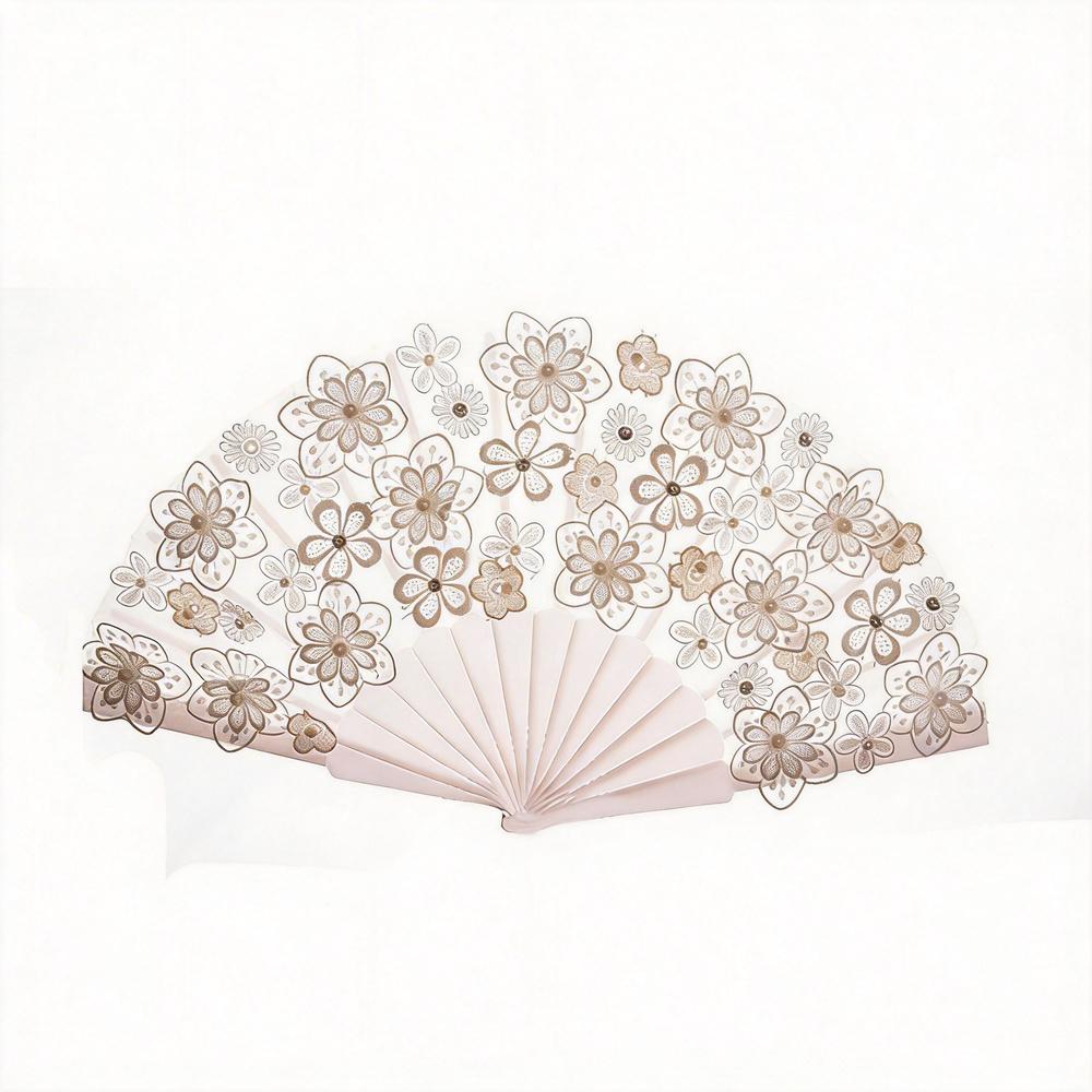 Lace Wedding Fan Bridal Handheld Fan Western Style Creative Decoration Bride Wedding Accessories Home Decor Gift for Wedding