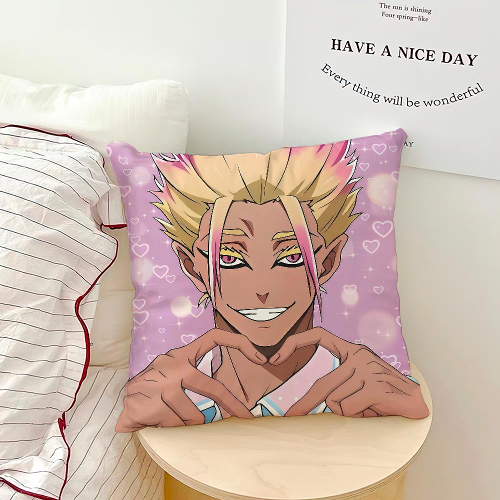 Anime Comic Bule L-Lock Shidou R-Ryusei Cozy Soft Pillow Case for Sofa Living Room Home Office Decor Protective Covers