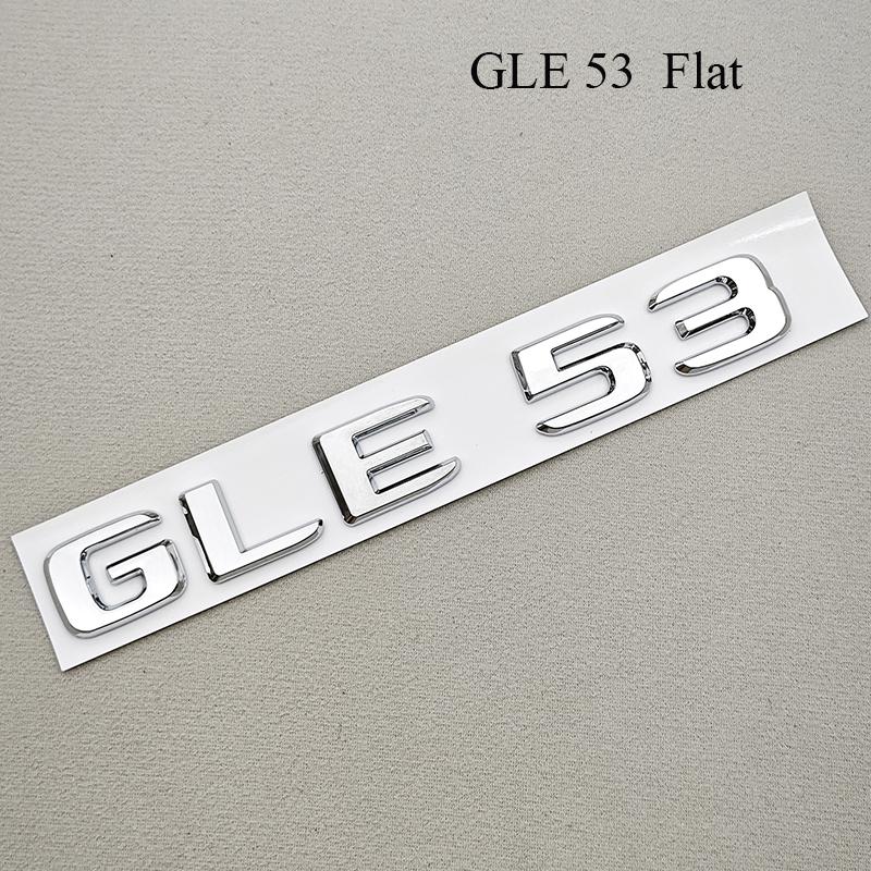 Car Trunk Letters Logo Emblem Badge Decals Sticker For Mercedes Benz AMG GLE Class GLE43 GLE53 GLE63 W166 V167 Auto Accessories
