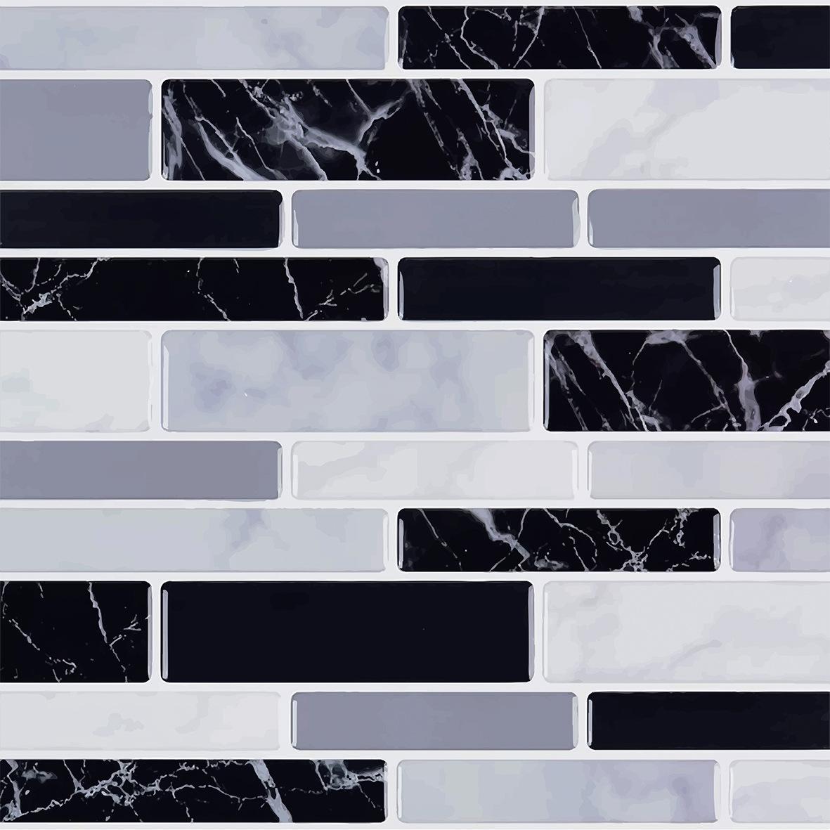 

10 шт. 15x15 см DIY мраморные наклейки на стену имитация кирпича украшение для спальни водонепроницаемые самоклеящиеся плиточные обои декор для кухонного шкафа 5