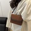Korean Casual Crossbody Small Black Bag for Women Korean Versi Simple Shoulder Retro Hg Kg Style Small Square Bag