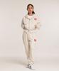 CREAM SODA LAB Human Highlight Heart Jogger Pants Oatmeal (Red)