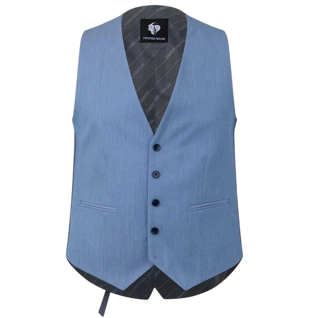 Twisted Tailor Mens Slim Waistcoat