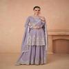 Designer Embroidered Sharara Suit Set for Women