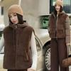 One dress and two wears the new winter down cotton-padded clothes, women's jackets, removable sleeves, spliced cotton-padded clothes, and women's shor